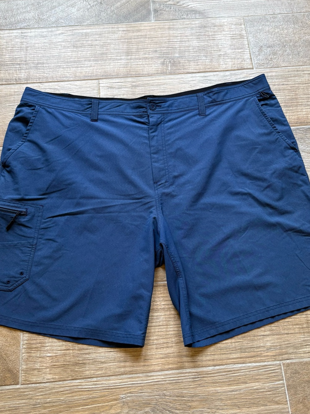 Realtree Navy Blue Men's Fishing Shorts, Size 3XL
